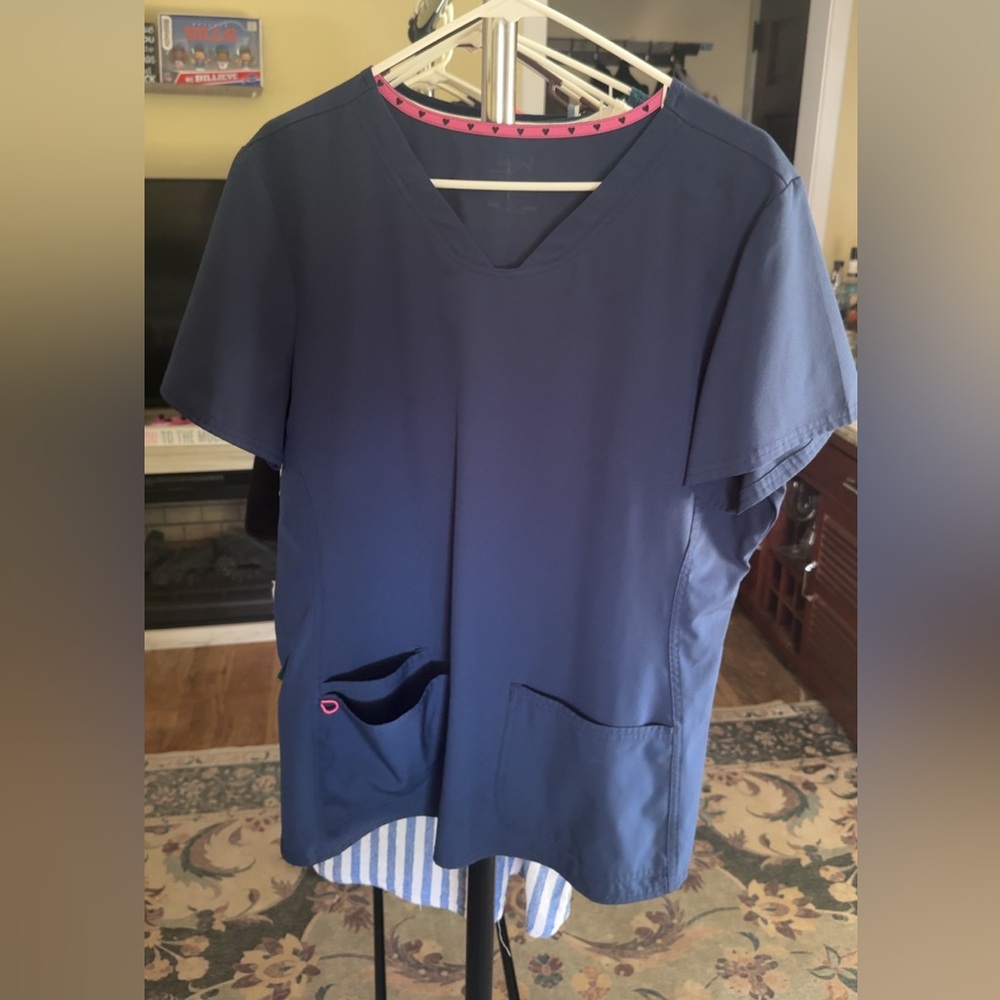 Source Unknown Navy Blue Women's Blouse